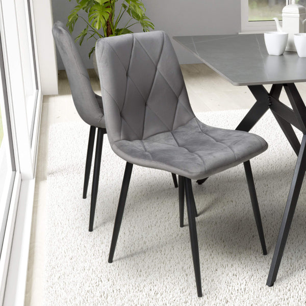 Avesta 100cm Table with 4 Vernon Chair