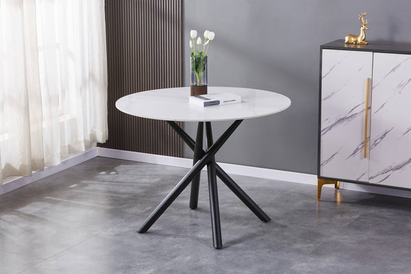 Avesta 100cm Table with 4 Vernon Chair